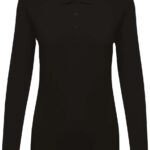 KARIBAN - ŽENSKA POLO PIQUE MAJICA DUGIH RUKAVA