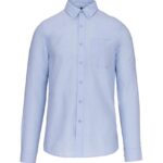 LONG-SLEEVED WASHED OXFORD COTTON SHIRT