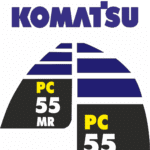 Set naljepnica Komatsu PC 55